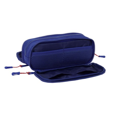 Portaoggetti Triplo F.C. Barcelona 24/25 Rosso Granato Blu Marino 21 x 8 x 8 cm