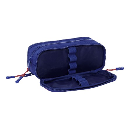 Portaoggetti Triplo F.C. Barcelona 24/25 Rosso Granato Blu Marino 21 x 8 x 8 cm