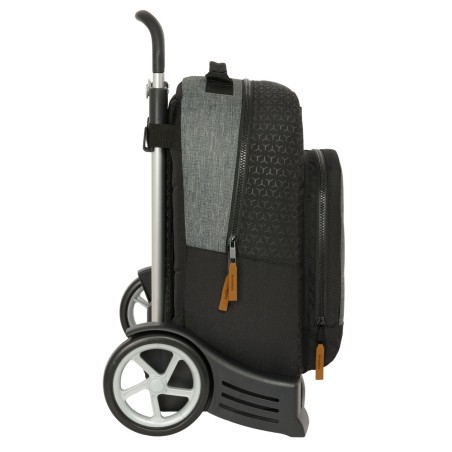 Trolley per la Scuola BlackFit8 Old school Nero Grigio 32 x 42 x 15 cm