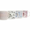 Tazza Mug DKD Home Decor Nero Azzurro Rosa Bianco Gres (310 ml) (4 Unità)