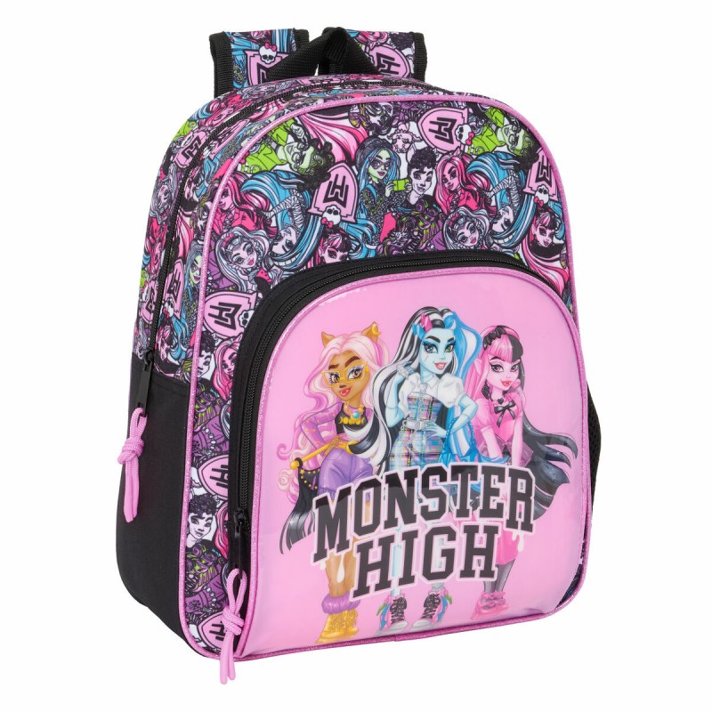 Zaino Scuola Monster High Drama Multicolore 28 x 34 x 10 cm Zaino Scuola Monster High Drama Multicolore 28 x 34 x 10 cm