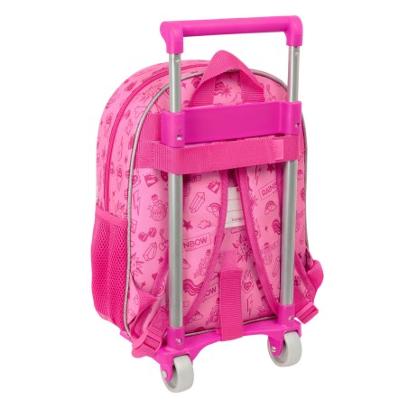 Trolley per la Scuola Rainbow High Shine Multicolore 28 x 34 x 10 cm