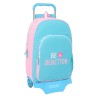 Trolley per la Scuola Benetton Unique Rosa Turchese 30 x 46 x 14 cm