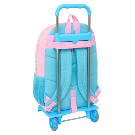 Trolley per la Scuola Benetton Unique Rosa Turchese 30 x 46 x 14 cm
