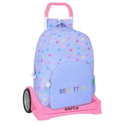 Trolley per la Scuola Benetton Lila Lilla 30 x 46 x 14 cm