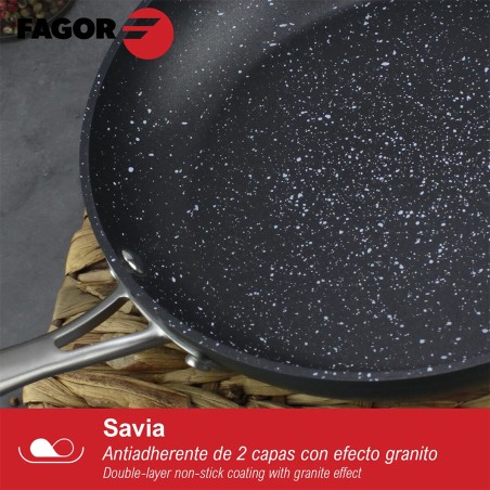 Padella Fagor Savia Alluminio Forgiato Argentato Ø 26 cm