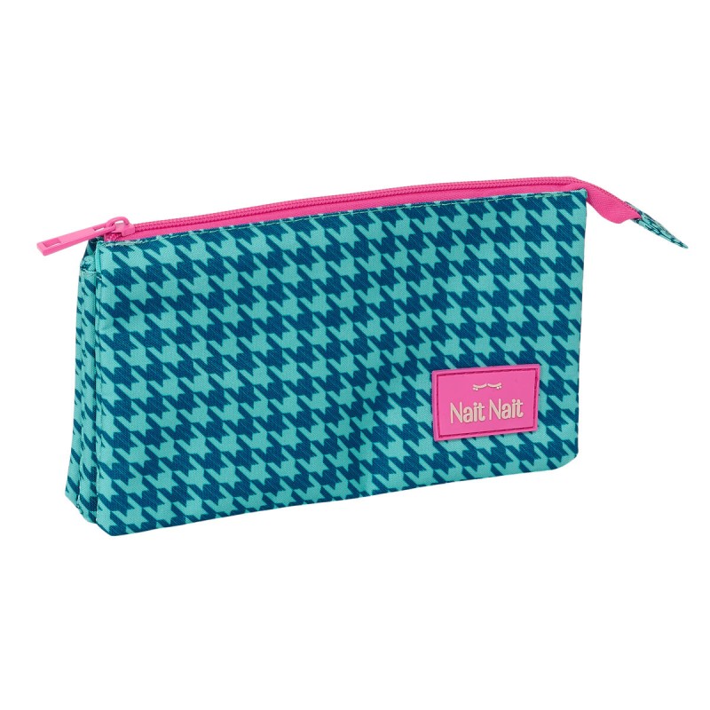 Necessaire Nait Nait Pata de gallo verde Verde 22 x 12 x 3 cm Necessaire Nait Nait Pata de gallo verde Verde 22 x 12 x 3 cm