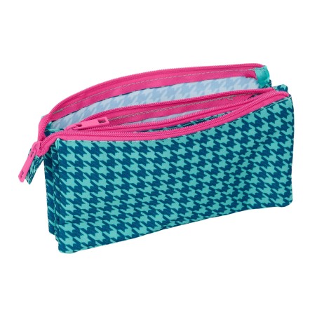 Necessaire Nait Nait Pata de gallo verde Verde 22 x 12 x 3 cm