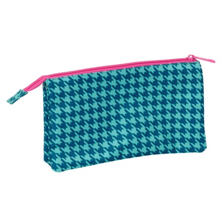 Necessaire Nait Nait Pata de gallo verde Verde 22 x 12 x 3 cm