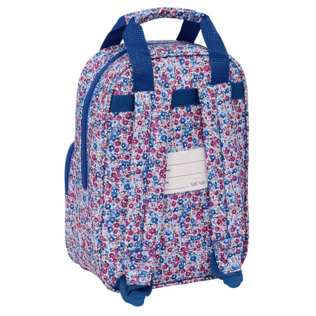 Zaino Scuola Nait Nait Flores coimbra azul Azzurro 20 x 28 x 8 cm