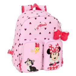 Zaino Scuola Minnie Mouse Naive Rosa 28 x 34 x 10 cm