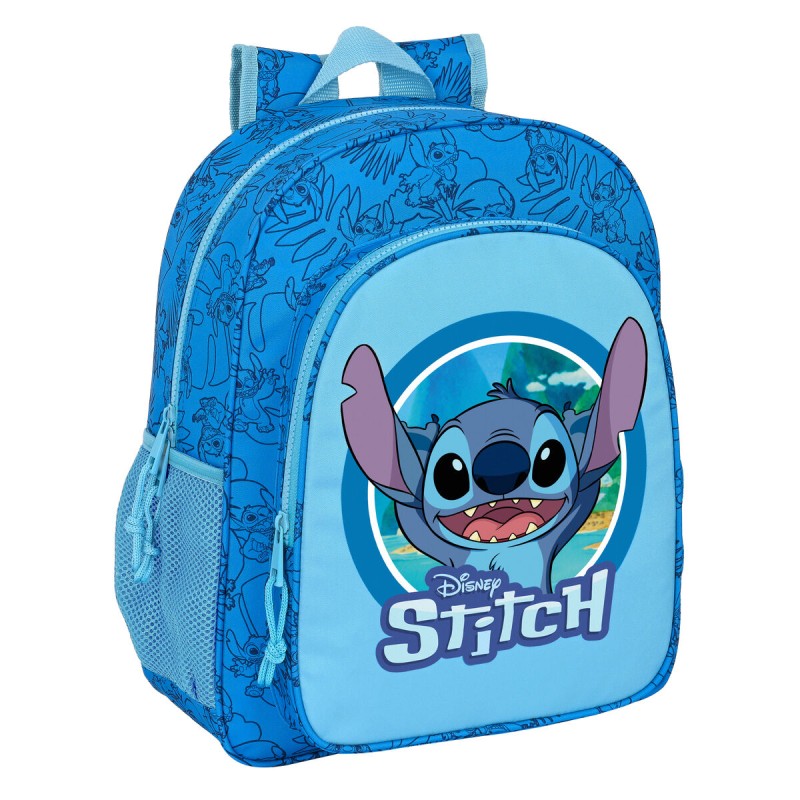 Zaino Scuola Stitch Azzurro 32 X 38 X 12 cm Zaino Scuola Stitch Azzurro 32 X 38 X 12 cm