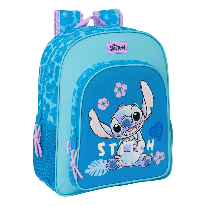 Zaino Scuola Lilo & Stitch Hawaii Azzurro 32 x 38 x 12 cm Zaino Scuola Lilo & Stitch Hawaii Azzurro 32 x 38 x 12 cm