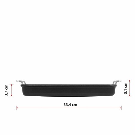 Griglia Valira 4652/25 28 x 28 cm 25 x 28 cm Nero Metallo Alluminio Ø 28 cm