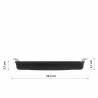 Griglia Valira 4652/25 28 x 28 cm 25 x 28 cm Nero Metallo Alluminio Ø 28 cm