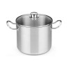 Pentola con Coperchio di Vetro BRA A343936 10,5 L Acciaio Acciaio inossidabile Acciaio inossidabile 18/10
