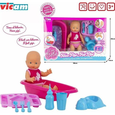 Bambolotto Neonato Pipi Vasca 40 x 13 x 58 cm