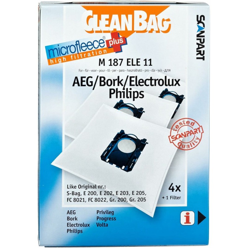 Sacchetto di Ricambio per Aspirapolvere Scanpart M 187 ELE11