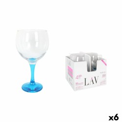 Bicchiere da cocktail LAV Azzurro 4 Pezzi (6 Unità)