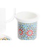 Tazza con Filtro per Infusioni DKD Home Decor Multicolore Arancio Piastrella Arabo 300 ml (2 Unità)