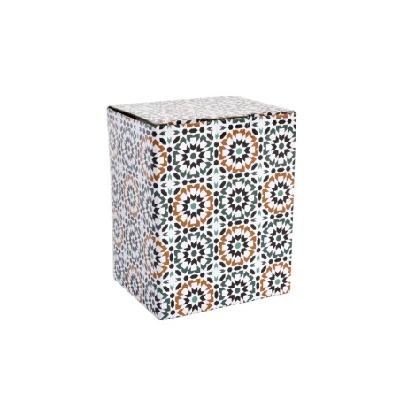 Tazza con Filtro per Infusioni DKD Home Decor Multicolore Arancio Piastrella Arabo 300 ml (2 Unità)