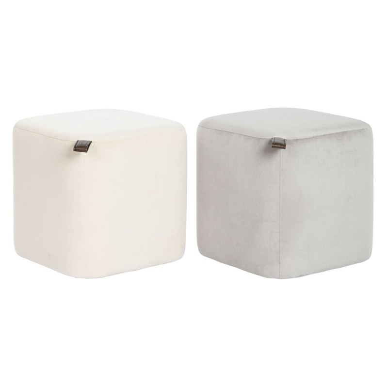 Poggiapiedi DKD Home Decor Giallo Azzurro Beige Grigio Scandi 35 x 35 x 35 cm (2 Unità) Poggiapiedi DKD Home Decor Giallo Azzurro Beige Grigio Scandi 35 x 35 x 35 cm (2 Unità)
