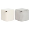 Poggiapiedi DKD Home Decor Giallo Azzurro Beige Grigio Scandi 35 x 35 x 35 cm (2 Unità)