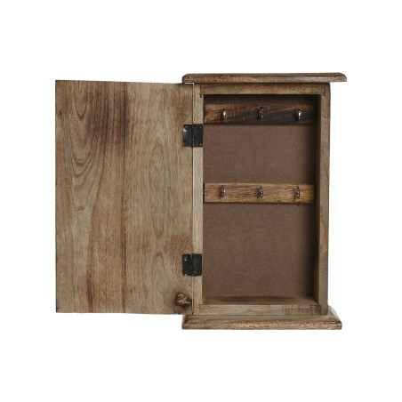 Armadietto portachiavi Home ESPRIT Azzurro Bianco Naturale 18 x 7,5 x 28 cm