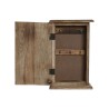 Armadietto portachiavi Home ESPRIT Azzurro Bianco Naturale 18 x 7,5 x 28 cm