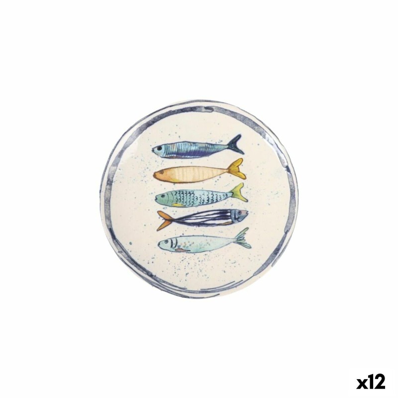Piatto da Dolce La Mediterránea Peixe Ø 20 cm (12 Unità)