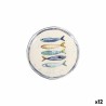 Piatto da Dolce La Mediterránea Peixe Ø 20 cm (12 Unità)