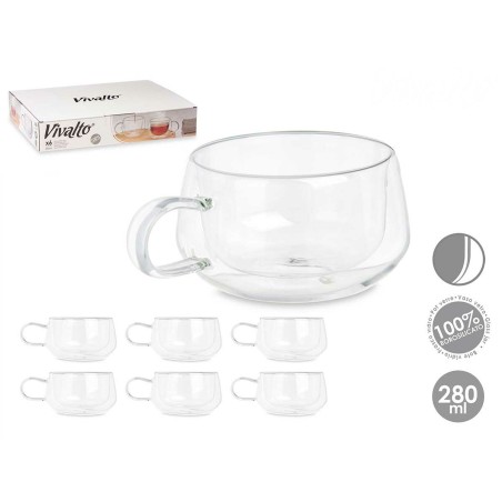 Tazza Vivalto OCT-DG23213L Trasparente 280 ml (6 Unità)