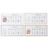 Cornice Portafoto Home ESPRIT Cristallo Legno MDF 56,5 x 2 x 27,5 cm (4 Unità)