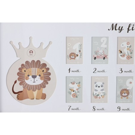 Cornice Portafoto Home ESPRIT Cristallo Legno MDF 56,5 x 2 x 27,5 cm (4 Unità)