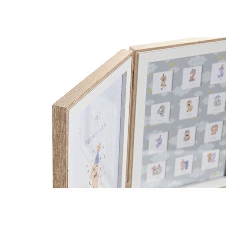 Cornice Portafoto Home ESPRIT Cristallo Legno MDF 36 x 3 x 23 cm (2 Unità)