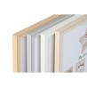 Cornice Portafoto Home ESPRIT Cristallo Legno MDF 40,5 x 2 x 49,5 cm (4 Unità)
