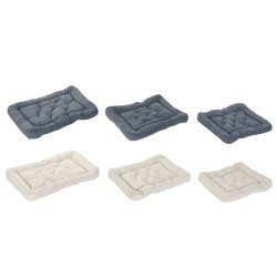 Letto per animali domestici Home ESPRIT Beige Grigio Crema Grigio scuro 72 X 60 X 9 CM 2 Unità