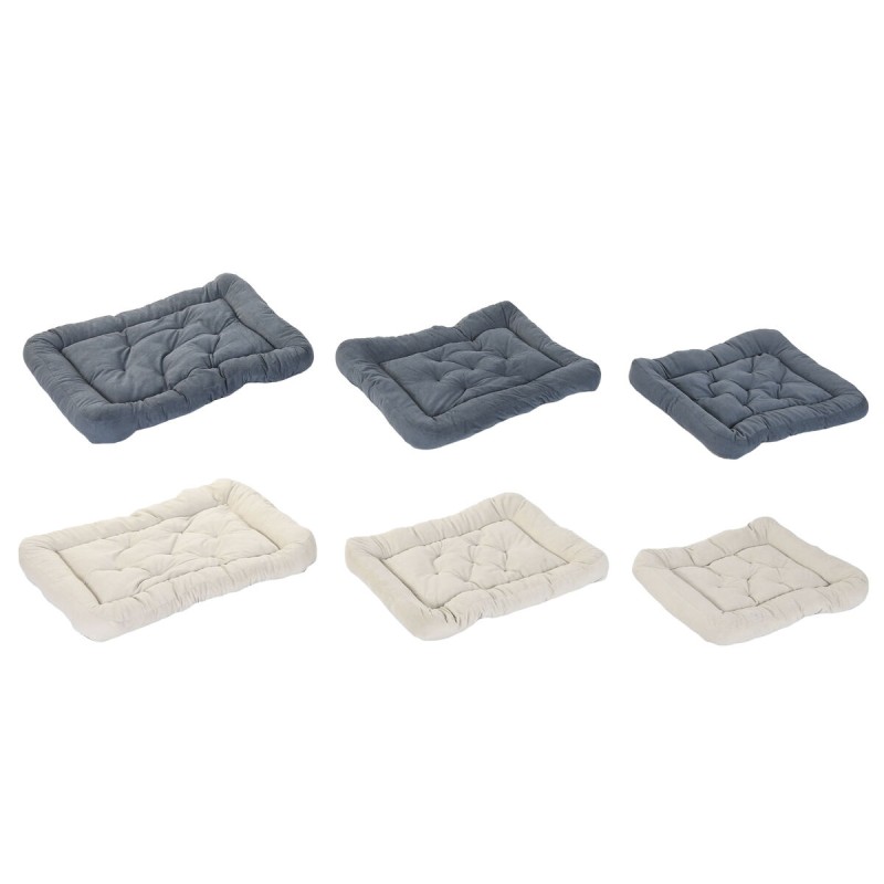 Letto per animali domestici Home ESPRIT Beige Grigio Crema Grigio scuro 72 X 60 X 9 CM 2 Unità