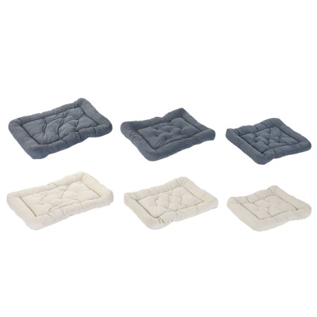 Letto per animali domestici Home ESPRIT Beige Grigio Crema Grigio scuro 72 X 60 X 9 CM 2 Unità