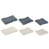 Letto per animali domestici Home ESPRIT Beige Grigio Crema Grigio scuro 72 X 60 X 9 CM 2 Unità