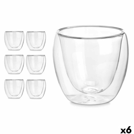 Bicchiere di acqua Vivalto OCT-DG2319 Trasparente Vetro Borosilicato 100 ml (6 Unità)