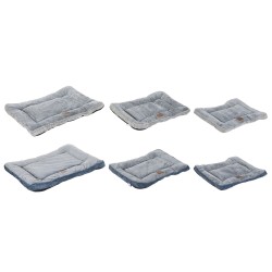 Letto per animali domestici Home ESPRIT Azzurro Grigio Grigio chiaro 85 X 70 X 8 CM 2 Unità