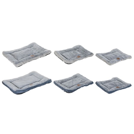 Letto per animali domestici Home ESPRIT Azzurro Grigio Grigio chiaro 85 X 70 X 8 CM 2 Unità