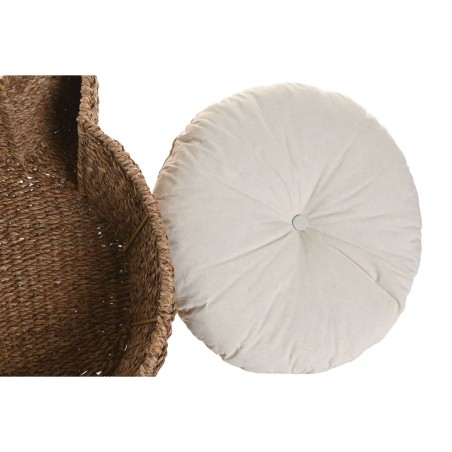 Letto per animali domestici Home ESPRIT Bianco Naturale Fibra naturale 55 X 45 X 18 CM