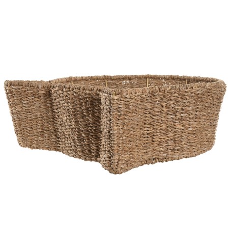 Letto per animali domestici Home ESPRIT Bianco Naturale Fibra naturale 55 X 45 X 18 CM