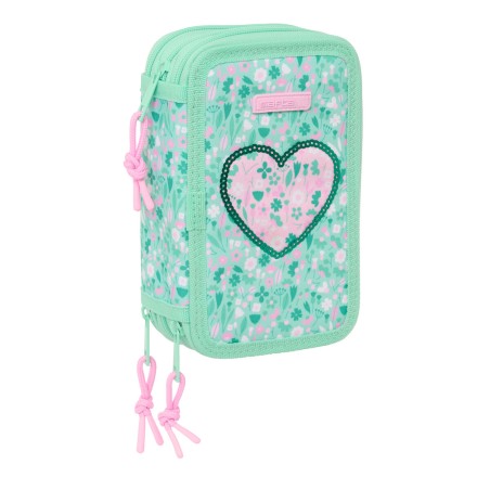 Necessaire Safta Cuore Menta 12,5 x 19,5 x 5,5 cm 37 Pezzi