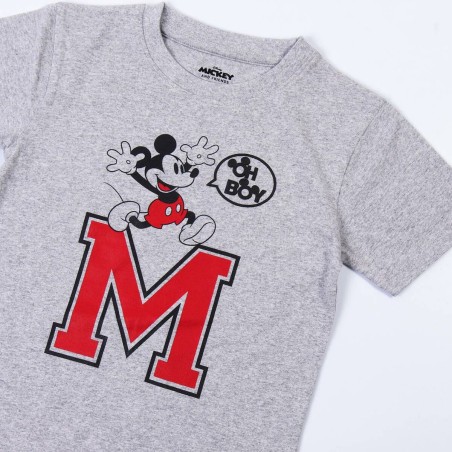 Maglia a Maniche Corte per Bambini Minnie Mouse Grigio 3 Anni