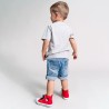 Maglia a Maniche Corte per Bambini Minnie Mouse Grigio 3 Anni