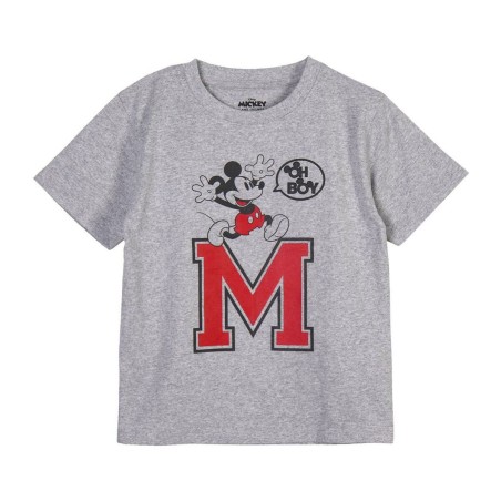Maglia a Maniche Corte per Bambini Minnie Mouse Grigio 3 Anni