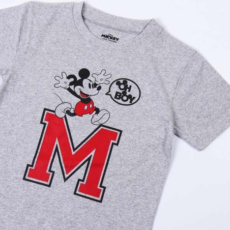 Maglia a Maniche Corte per Bambini Minnie Mouse Grigio 3 Anni